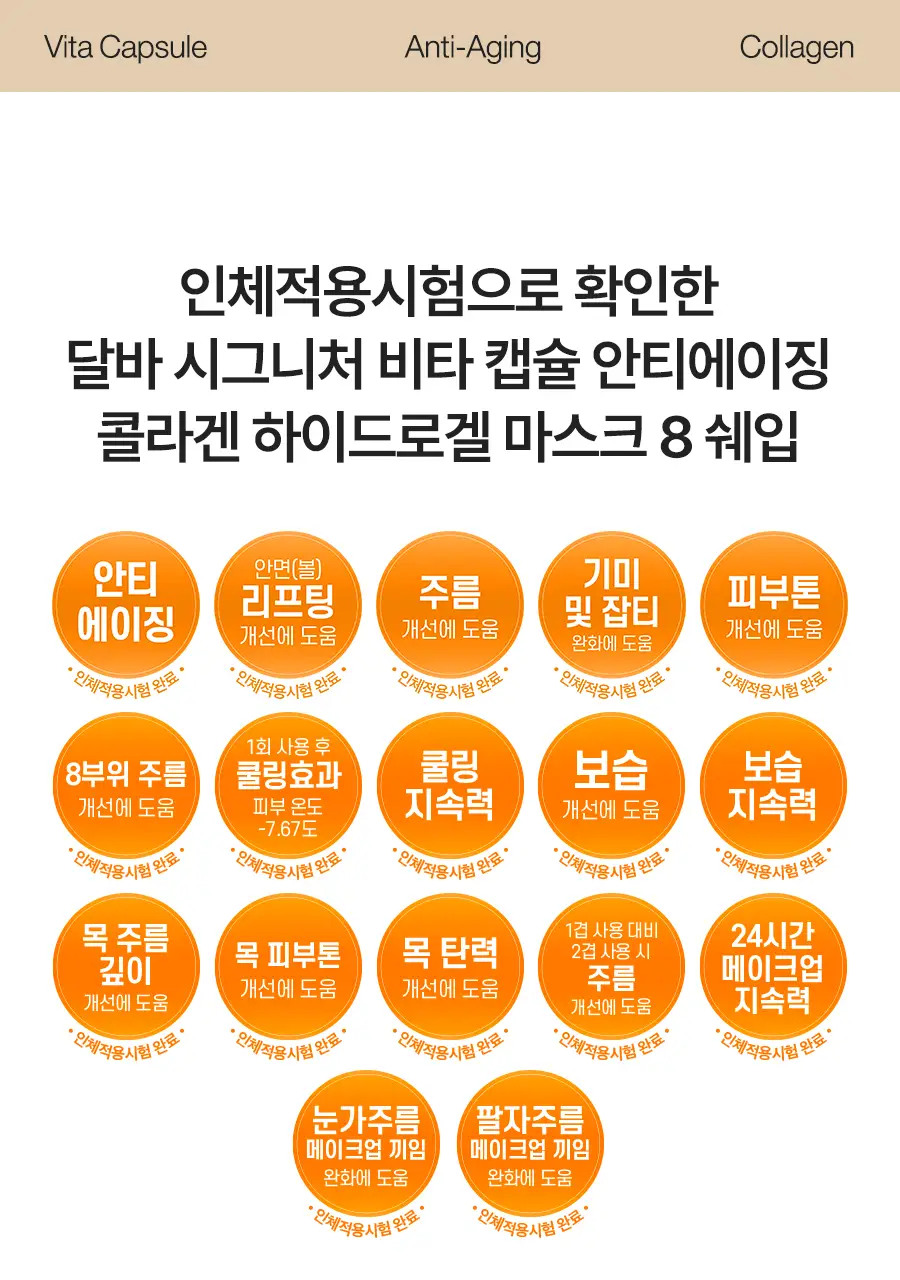 [4세대발효콜라겐/4매입] 달바 비타 하이드로겔 마스크 4매입 상세페이지 6